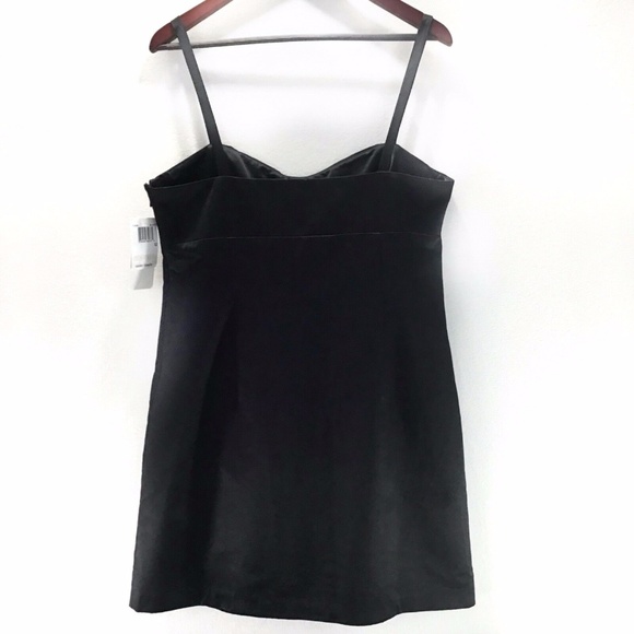 French Connection Black Satin Bow Dress 12 NWT! - Picture 5 of 8
